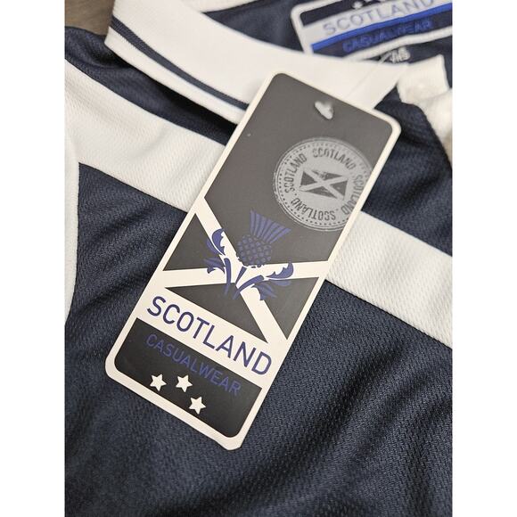 Kids Saltire Scotland Football Top Navy Size 7-8 Years by Scotland Casualwear - Picture 5 of 6